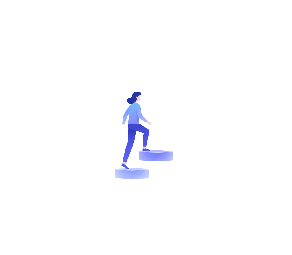 Ilustración de crecimiento profesional y habilidades transferibles